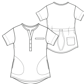 Fashion sewing patterns for UNIFORMS Scrubs Jacket 7199
